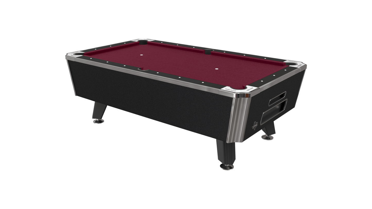Valley Panther ZD-12 Black Frost Coin Operated Pool Table