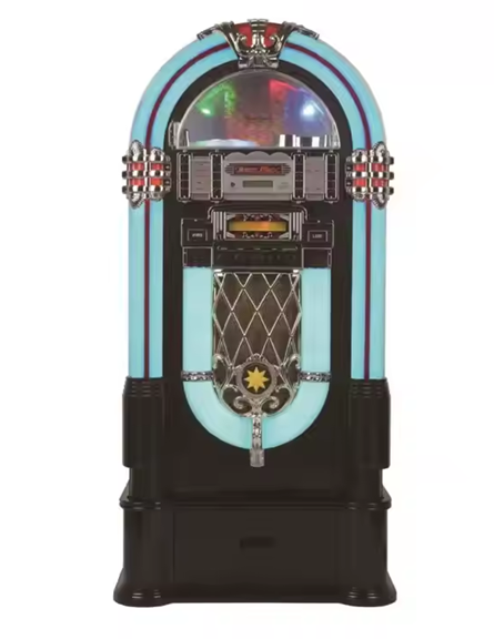 Retro Largest Rockolas Jukebox with Built in Blue-tooth Vinyl Lp Record Player CD FM AM USB AUX-IN High End Audio Speaker