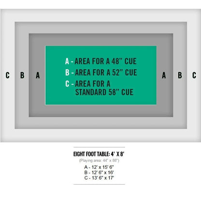 Brunswick Billiards Santini 8 Foot Pool Table